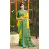 Buy Yellow Plus Size Saree with Jacquard Work - 217801