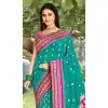 Shop Sea Green Soft Silk Plus Size Saree with Jacquard Work - 217818