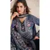 Buy Blue Plus Size Palazzo Suit with Embroidery Work - 217853