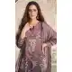 Mauve Crepe Palazzo Suit with Sequence Embroidery - 217854