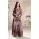 Mauve Crepe Palazzo Suit with Sequence Embroidery - 217854