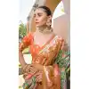 Buy Light Green Designer Saree for Plus Size with Meena Work - 217882