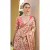 Buy Multi Color Banarasi Saree with Zari Work for Plus Size - 217883