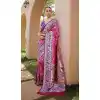 Buy Rani Pink Designer Saree with Meena Zari Work for Plus Size - 217885
