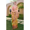 Buy Yellow Soft Silk Saree for Plus Size with Zari Work - 217886