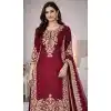 Buy Maroon Party Wear Palazzo Suit - 217919