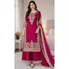 Shop Pink Heavy Work Palazzo Suit - 217920