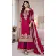 Pink Palazzo Dress with Embroidery Work - 217920