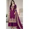 Order Purple Palazzo Suit Online - 217921
