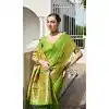 Buy Green Plus Size Traditional Wear Saree with Zari Work Online - 217938