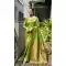 Green Traditional Wear Saree with Zari Work - 217938