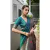 Buy Rama Blue Plus Size Traditional Wear Saree Online - 217941