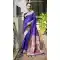 Royal Blue Traditional Wear Saree with Zari Work - 217943