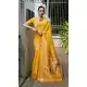 Yellow Traditional Wear Banarasi Saree with Weaving Work - 217944