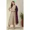 Cream Vichhitra Silk Salwar Suit with Embroidery Work - 217992
