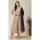 Cream Vichhitra Silk Salwar Suit with Embroidery Work - 217992