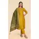Mustard Salwar Suit with Khatli Hand Work - 217993