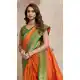 Orange Banarasi Silk Saree with Zari Work - 218011