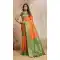 Orange Banarasi Silk Saree with Zari Work - 218011