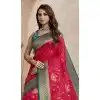 Order Pink Traditional Wear Saree with Zari Weaving Work - 218012