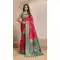 Pink Traditional Wear Saree with Zari Weaving Work - 218012
