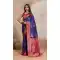 Violet Traditional Wear Saree with Zari Weaving Work - 218014