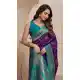 Purple Banarasi Silk Saree with Zari Work - 218015