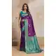 Purple Banarasi Silk Saree with Zari Work - 218015