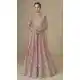 Orange Anarkali Suit with Embroidery Sequence Work - 218096