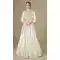 White Chinon Anarkali Suit with Embroidery Work - 218099