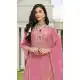 Pink Cotton Pakistani Suit with Embroidery Work - 218104