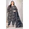 Buy Navy Blue Plus Size Salwar Suit with Printed Work - 218105