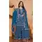 Blue Palazzo Suit in Fox Georgette with Sequence Work - 218044