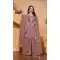 Dusty Rose Palazzo Suit in Fox Georgette with Sequence Work - 218045