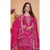 Buy Rani Pink Fox Georgette Palazzo Suit Plus Size - 218046