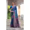 Buy Firozi Plus Size Soft Pashmina Silk Saree with Zari Work - 218075