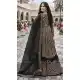 Black Chinon Palazzo Suit with Embroidery Work - 218122