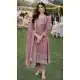 Mauve Salwar Suit in Gold Crush Silk with Sequin Work – 218123