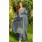 Blue Pure Gmy Silk Sequin Salwar Suit - 218145