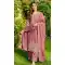 Pink Salwar Suit with Sequin Work in Pure Gmy Silk - 218147