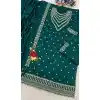 Buy Teal Green Plus Size Sequin Palazzo Salwar Suit - 218138