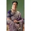 Shop Lavender Art Silk Plus Size Designer Saree - 218281