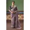 Shop Lavender Art Silk Plus Size Designer Saree - 218281