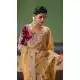 Beige Sequin Embroidered Designer Saree - 218285