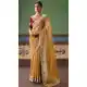 Beige Sequin Embroidered Designer Saree - 218285