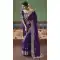 Purple Sequin Embroidered Designer Saree - 218289