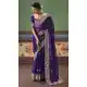 Purple Sequin Embroidered Designer Saree - 218289