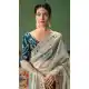 Art Silk Designer Saree with Pearl & Stone Work - 218290