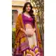 Purple Party Wear Tussar Silk Lehenga Choli with Lace Work - 218303