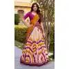 Buy Purple Plus Size Party Wear Lehenga Choli in Tussar Silk - 218303